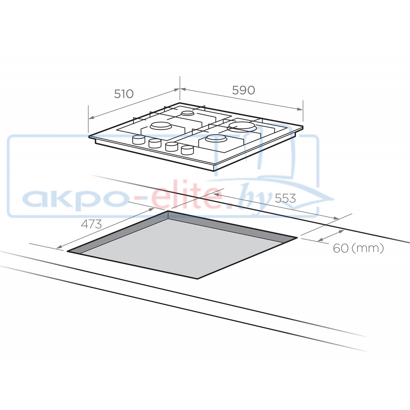 Варочная панель Akpo PGA 604 LGC IV купить в Минске