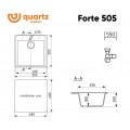 Кухонная мойка Ulgran Quartz Forte 505