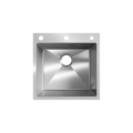 Кухонная мойка ULGRAN Steel 500 × 500 Брашированная сталь